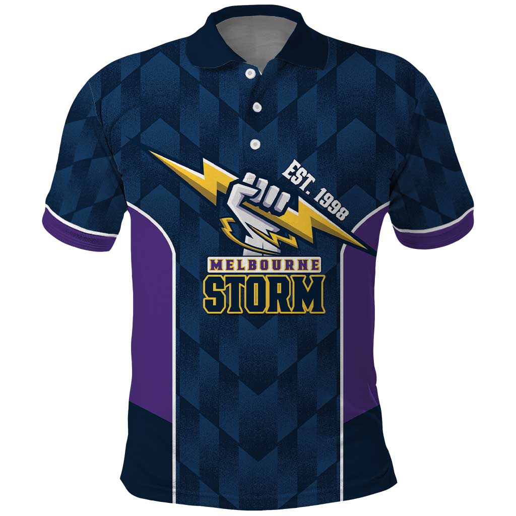 NRL Storm Rugby 2025 Custom Polo Shirt Est 1998 Sporty Style