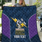NRL Storm Rugby 2025 Custom Quilt Est 1998 Sporty Style