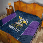 NRL Storm Rugby 2025 Custom Quilt Est 1998 Sporty Style
