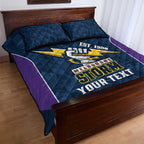NRL Storm Rugby 2025 Custom Quilt Bed Set Est 1998 Sporty Style