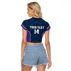 NRL Storm Rugby 2025 Custom Raglan Cropped T Shirt Est 1998 Sporty Style