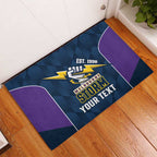 NRL Storm Rugby 2025 Custom Rubber Doormat Est 1998 Sporty Style