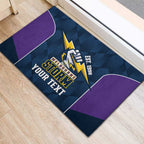 NRL Storm Rugby 2025 Custom Rubber Doormat Est 1998 Sporty Style