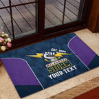 NRL Storm Rugby 2025 Custom Rubber Doormat Est 1998 Sporty Style