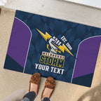 NRL Storm Rugby 2025 Custom Rubber Doormat Est 1998 Sporty Style