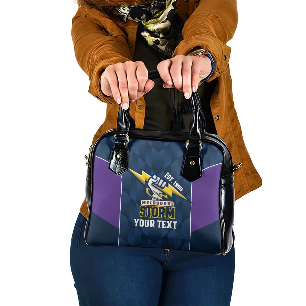 NRL Storm Rugby 2025 Custom Shoulder Handbag Est 1998 Sporty Style