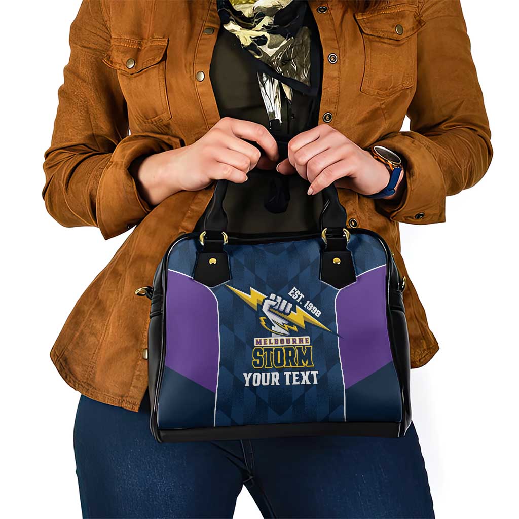 NRL Storm Rugby 2025 Custom Shoulder Handbag Est 1998 Sporty Style