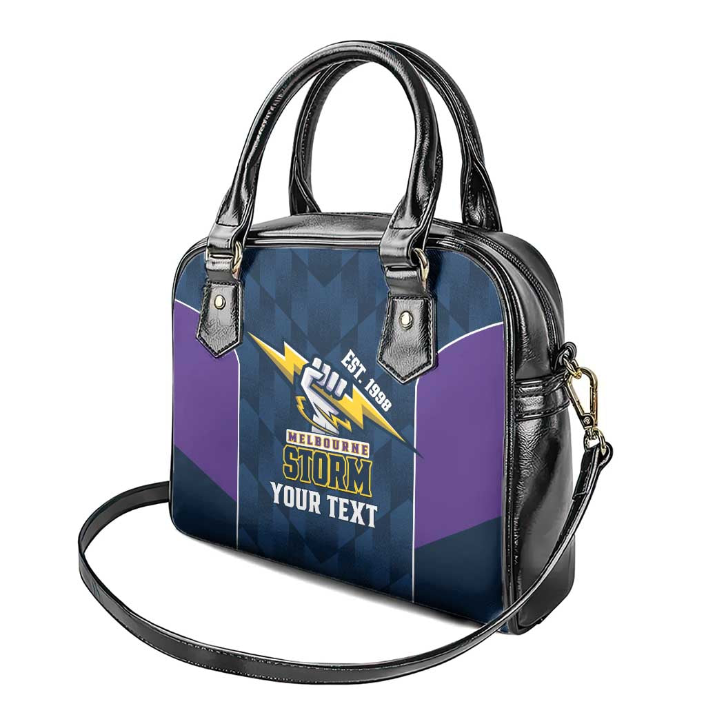 NRL Storm Rugby 2025 Custom Shoulder Handbag Est 1998 Sporty Style