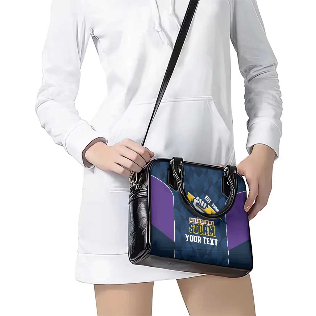 NRL Storm Rugby 2025 Custom Shoulder Handbag Est 1998 Sporty Style