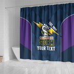 NRL Storm Rugby 2025 Custom Shower Curtain Est 1998 Sporty Style