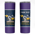 NRL Storm Rugby 2025 Custom Skinny Tumbler Est 1998 Sporty Style