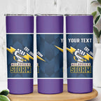 NRL Storm Rugby 2025 Custom Skinny Tumbler Est 1998 Sporty Style