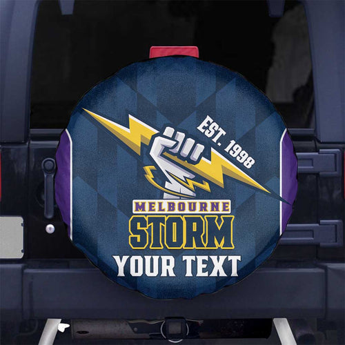 NRL Storm Rugby 2025 Custom Spare Tire Cover Est 1998 Sporty Style