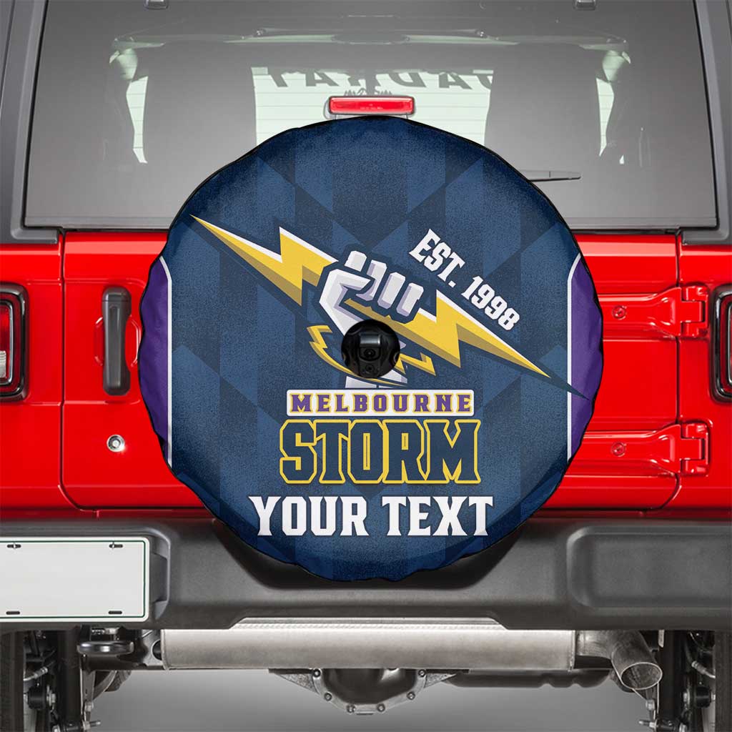 NRL Storm Rugby 2025 Custom Spare Tire Cover Est 1998 Sporty Style