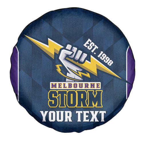 NRL Storm Rugby 2025 Custom Spare Tire Cover Est 1998 Sporty Style