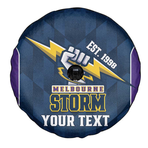 NRL Storm Rugby 2025 Custom Spare Tire Cover Est 1998 Sporty Style