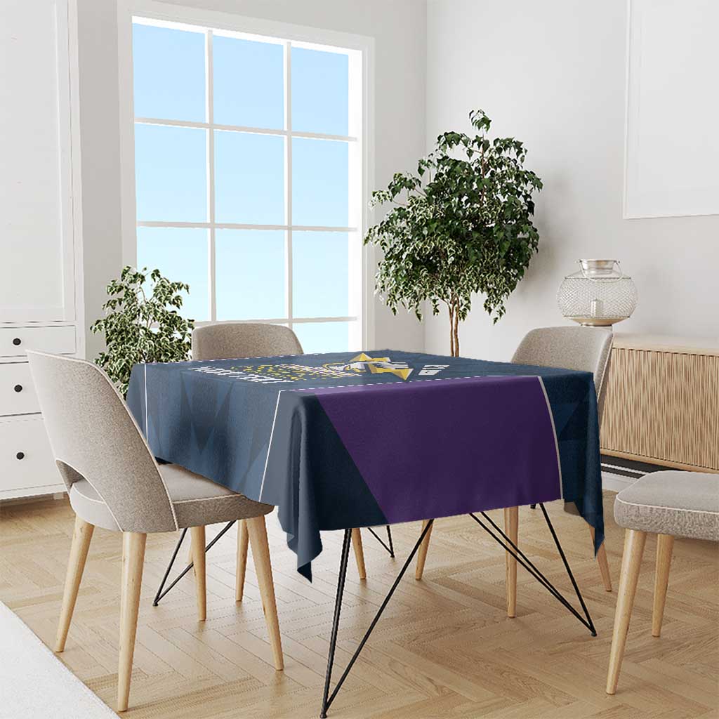 NRL Storm Rugby 2025 Custom Tablecloth Est 1998 Sporty Style