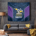 NRL Storm Rugby 2025 Custom Tapestry Est 1998 Sporty Style
