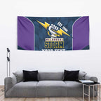 NRL Storm Rugby 2025 Custom Tapestry Est 1998 Sporty Style
