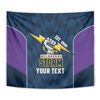 NRL Storm Rugby 2025 Custom Tapestry Est 1998 Sporty Style