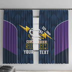 NRL Storm Rugby 2025 Custom Window Curtain Est 1998 Sporty Style