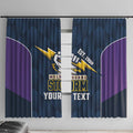 NRL Storm Rugby 2025 Custom Window Curtain Est 1998 Sporty Style