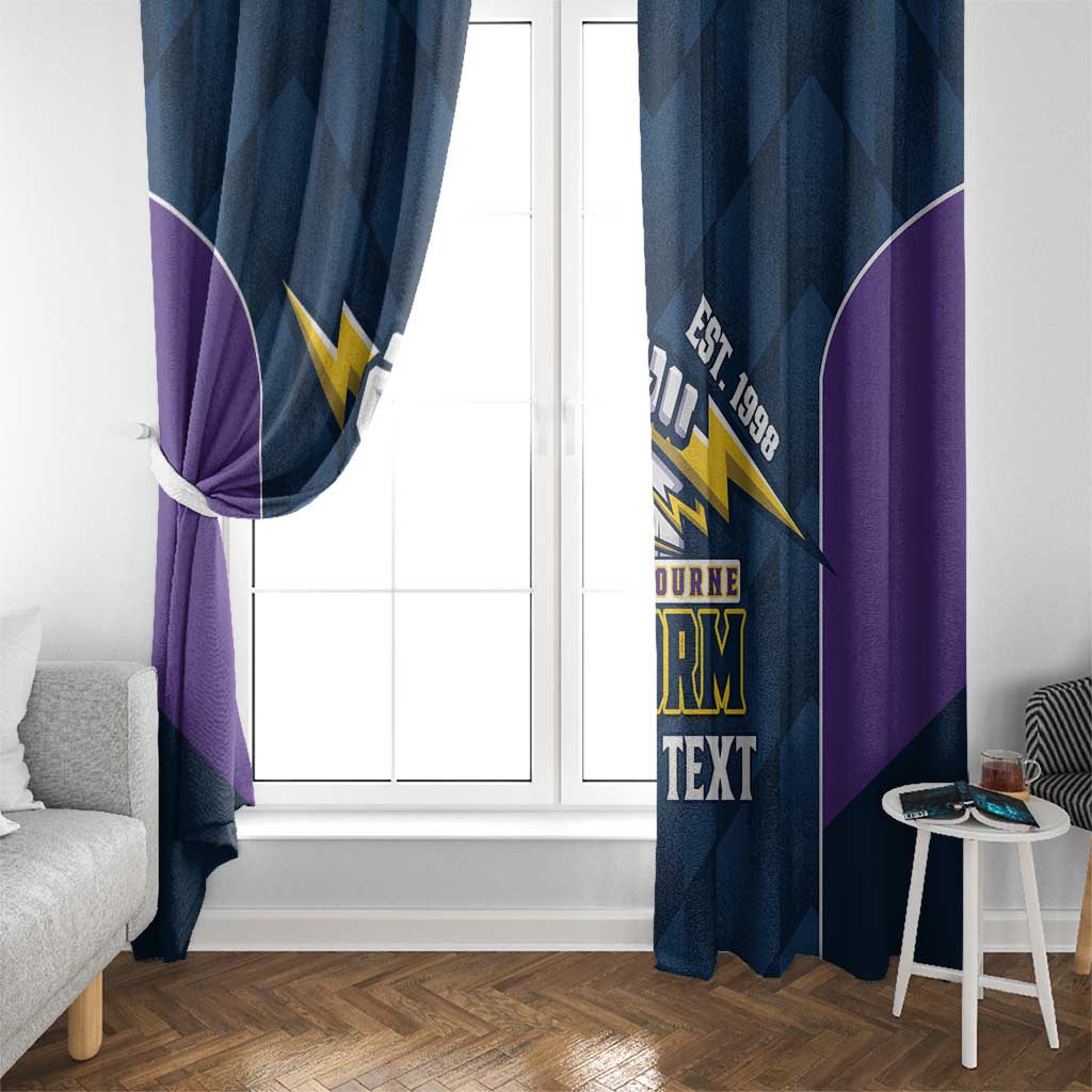 NRL Storm Rugby 2025 Custom Window Curtain Est 1998 Sporty Style