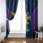 NRL Storm Rugby 2025 Custom Window Curtain Est 1998 Sporty Style