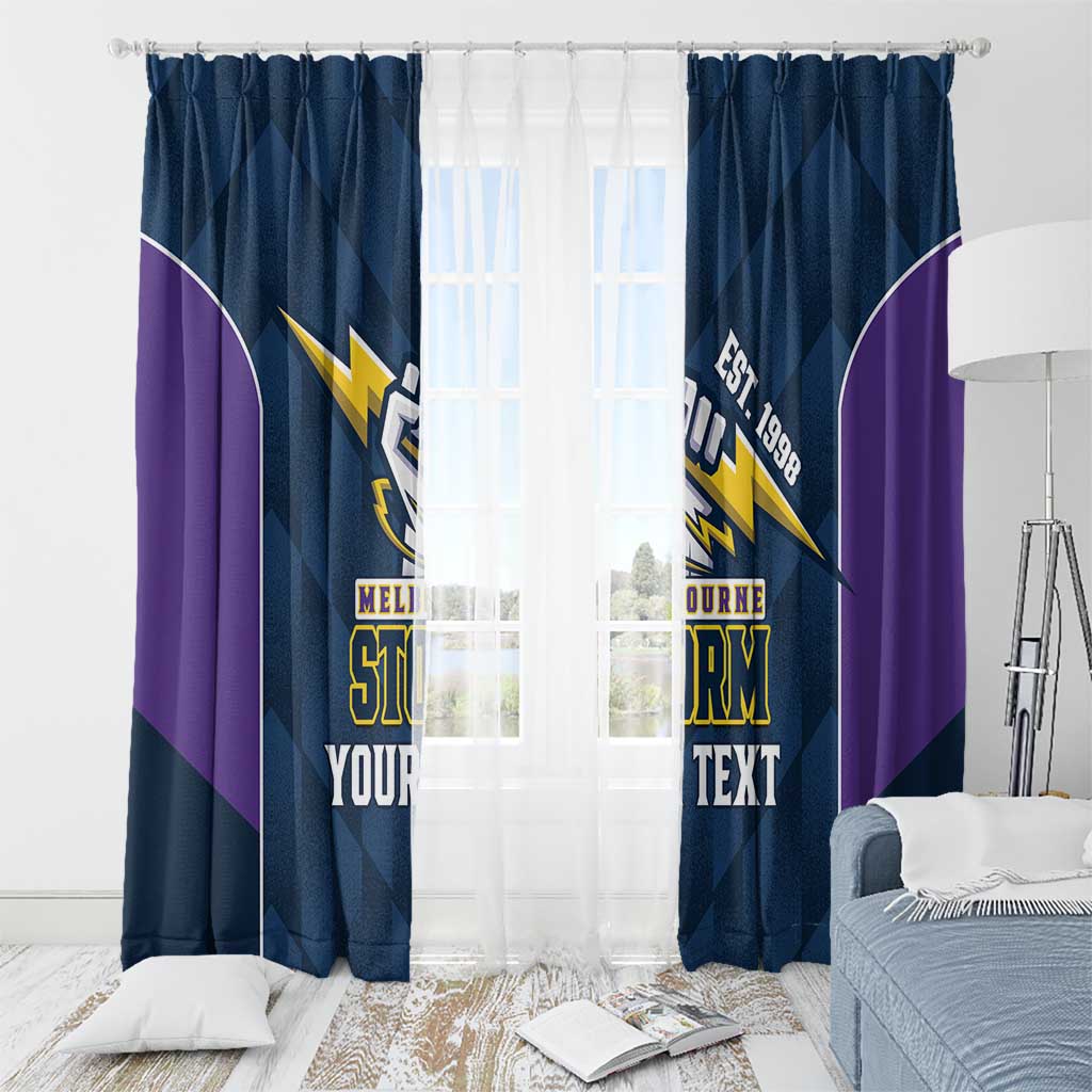 NRL Storm Rugby 2025 Custom Window Curtain Est 1998 Sporty Style