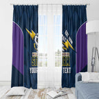 NRL Storm Rugby 2025 Custom Window Curtain Est 1998 Sporty Style