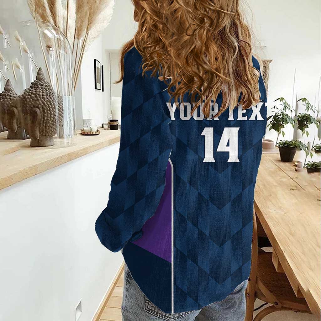 NRL Storm Rugby 2025 Custom Women Casual Shirt Est 1998 Sporty Style