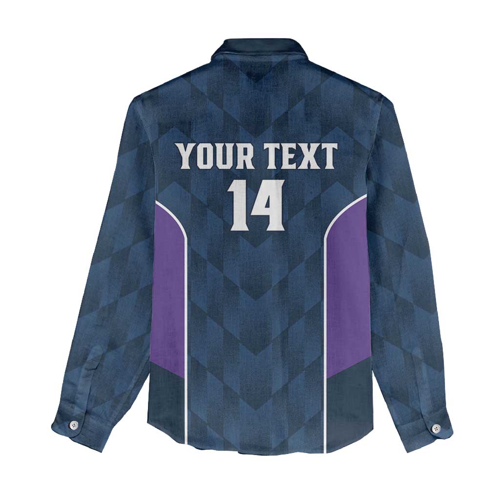 NRL Storm Rugby 2025 Custom Women Casual Shirt Est 1998 Sporty Style