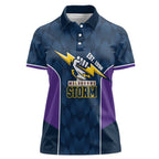 NRL Storm Rugby 2025 Custom Women Polo Shirt Est 1998 Sporty Style