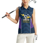 NRL Storm Rugby 2025 Custom Women Sleeveless Polo Shirt Est 1998 Sporty Style
