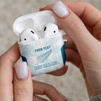 Custom New Zealand Silver Fern Football AirPods Case Come On All White - Aussie Hoodie