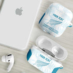 Custom New Zealand Silver Fern Football AirPods Case Come On All White - Aussie Hoodie