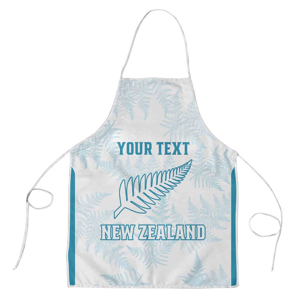 Custom New Zealand Silver Fern Football Apron Come On All White - Aussie Hoodie