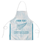 Custom New Zealand Silver Fern Football Apron Come On All White - Aussie Hoodie