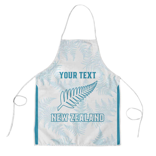 Custom New Zealand Silver Fern Football Apron Come On All White - Aussie Hoodie