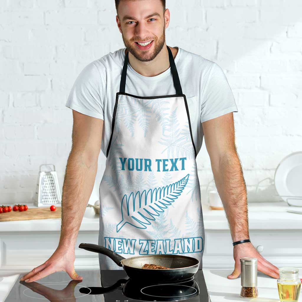 Custom New Zealand Silver Fern Football Apron Come On All White - Aussie Hoodie