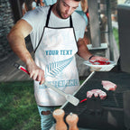 Custom New Zealand Silver Fern Football Apron Come On All White - Aussie Hoodie