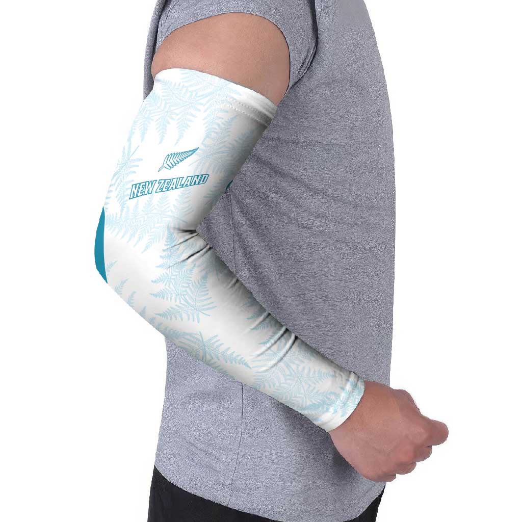 Custom New Zealand Silver Fern Football Arm Sleeves Come On All White - Aussie Hoodie