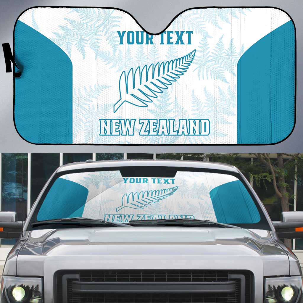 Custom New Zealand Silver Fern Football Auto Sun Shade Come On All White - Aussie Hoodie