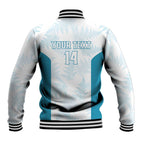 Custom New Zealand Silver Fern Football Baseball Jacket Come On All White