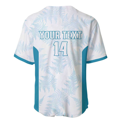 Custom New Zealand Silver Fern Football Baseball Jersey Come On All White
