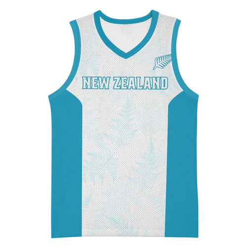 Custom New Zealand Silver Fern Football Basketball Jersey Come On All White - Aussie Hoodie