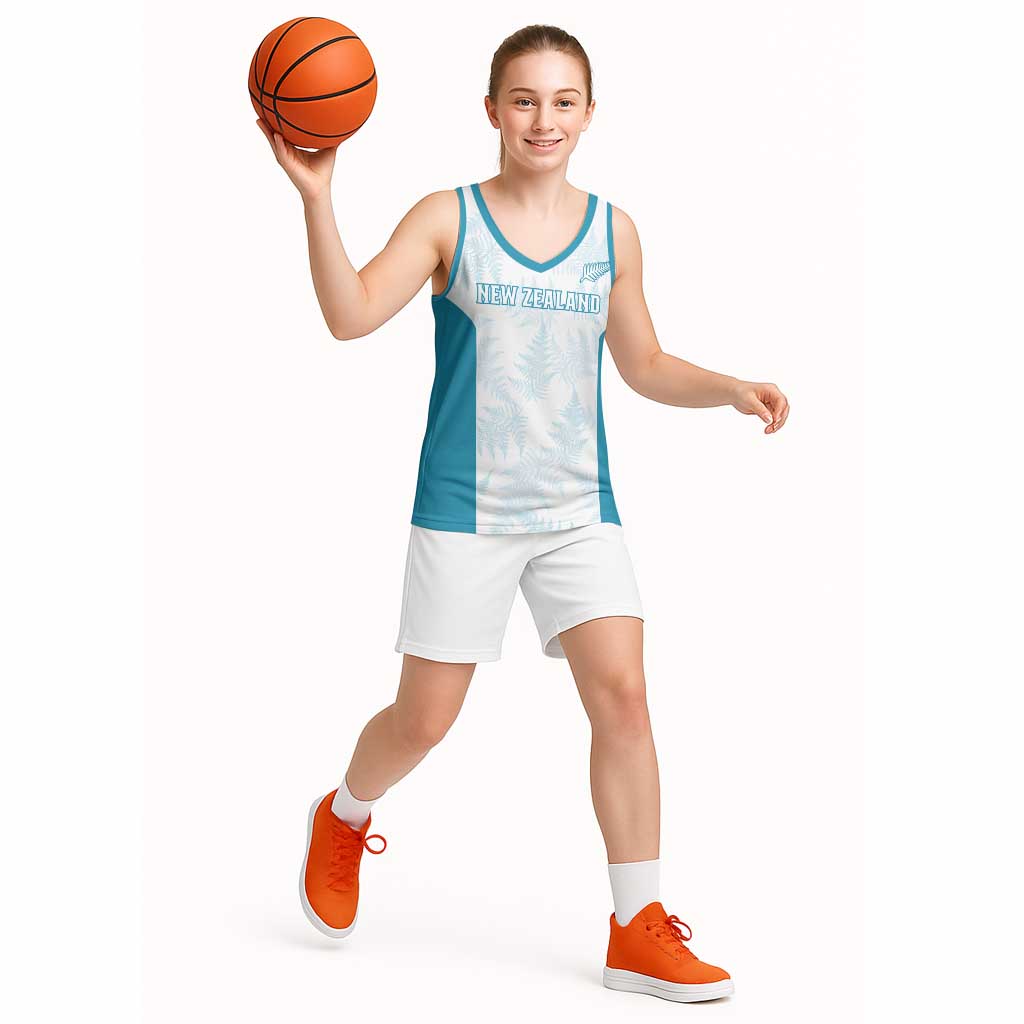 Custom New Zealand Silver Fern Football Basketball Jersey Come On All White - Aussie Hoodie