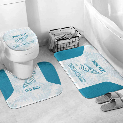 Custom New Zealand Silver Fern Football Bathroom Set Come On All White - Aussie Hoodie