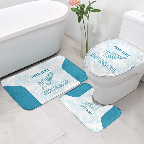 Custom New Zealand Silver Fern Football Bathroom Set Come On All White - Aussie Hoodie