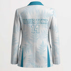 Custom New Zealand Silver Fern Football Blazer Come On All White - Aussie Hoodie